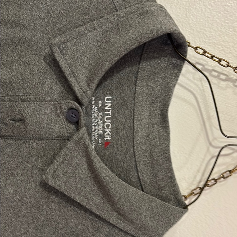 UNTUCKit Gray Polo Shirt